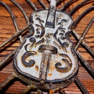 Antique Wrought iron country western / rockabilly wall art